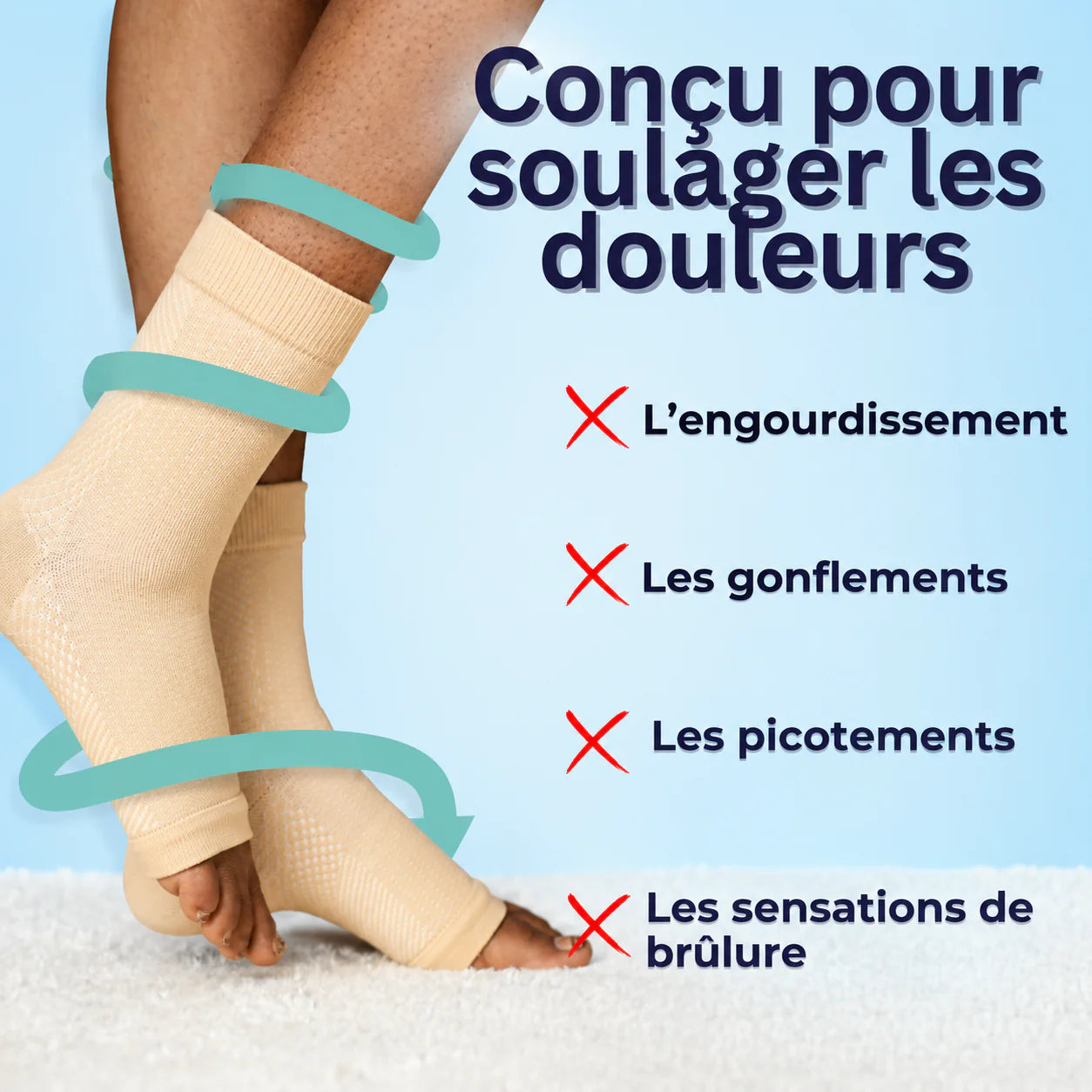 🦶 Chaussettes de Compression Orthopédiques
