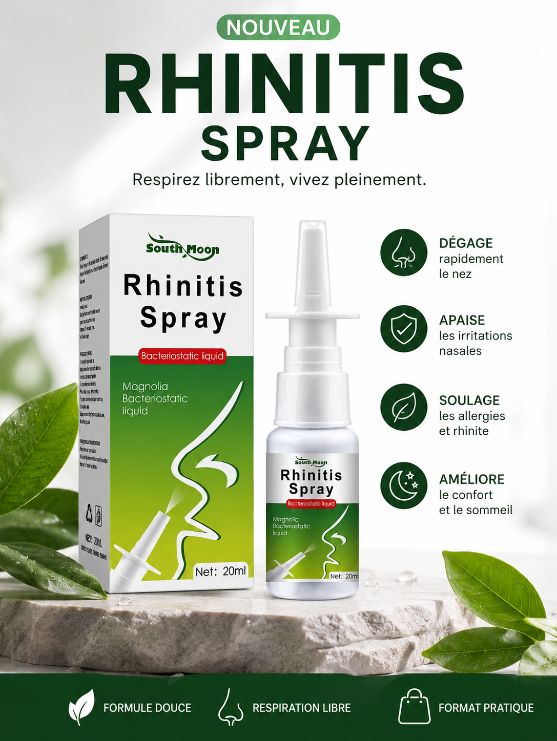 Spray Nasal Anti sinusite – Respirez enfin librement au quotidien 🌿👃