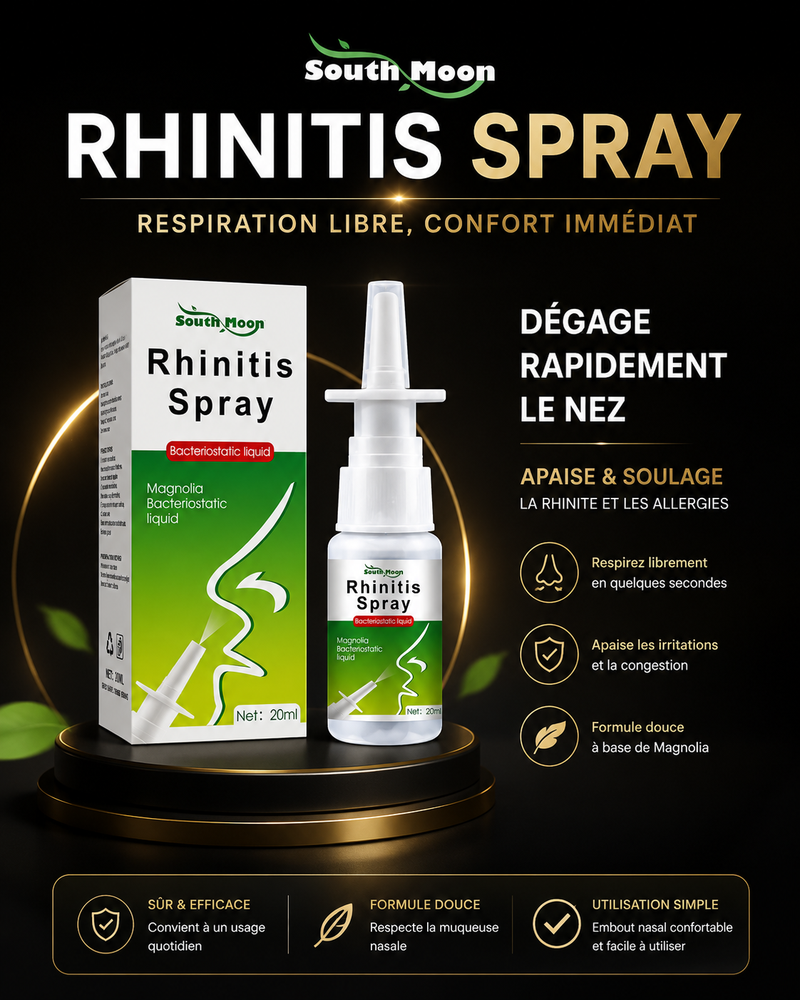 Spray Nasal Anti sinusite – Respirez enfin librement au quotidien 🌿👃