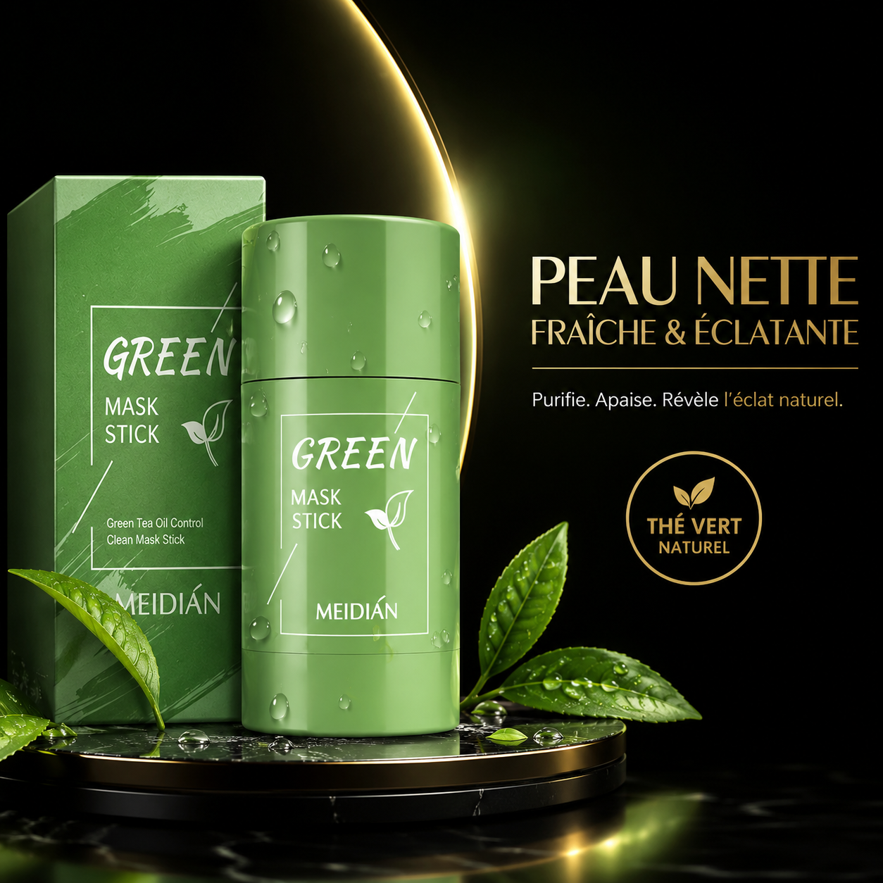 🌿 Green Mask Stick – Le Secret Naturel pour une Peau Pure et Radieuse