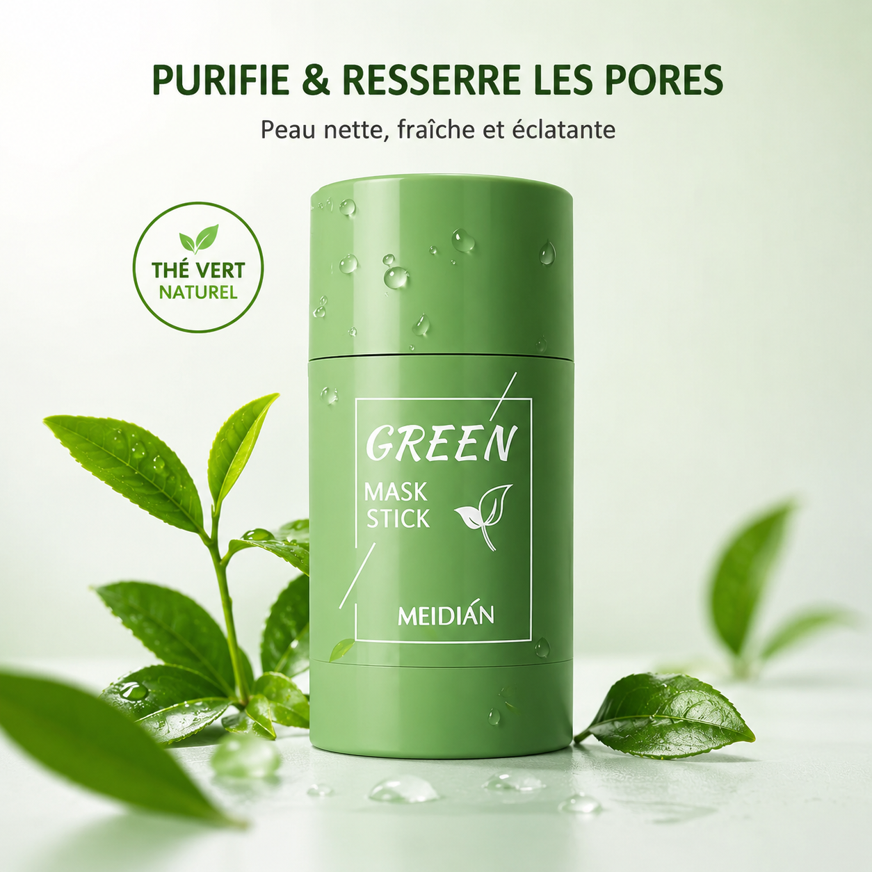 🌿 Green Mask Stick – Le Secret Naturel pour une Peau Pure et Radieuse