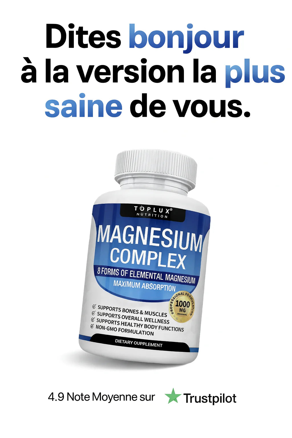 Magnésium Complex 8-en-1 Haute Absorption
