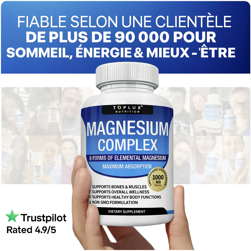 Magnésium Complex 8-en-1 Haute Absorption