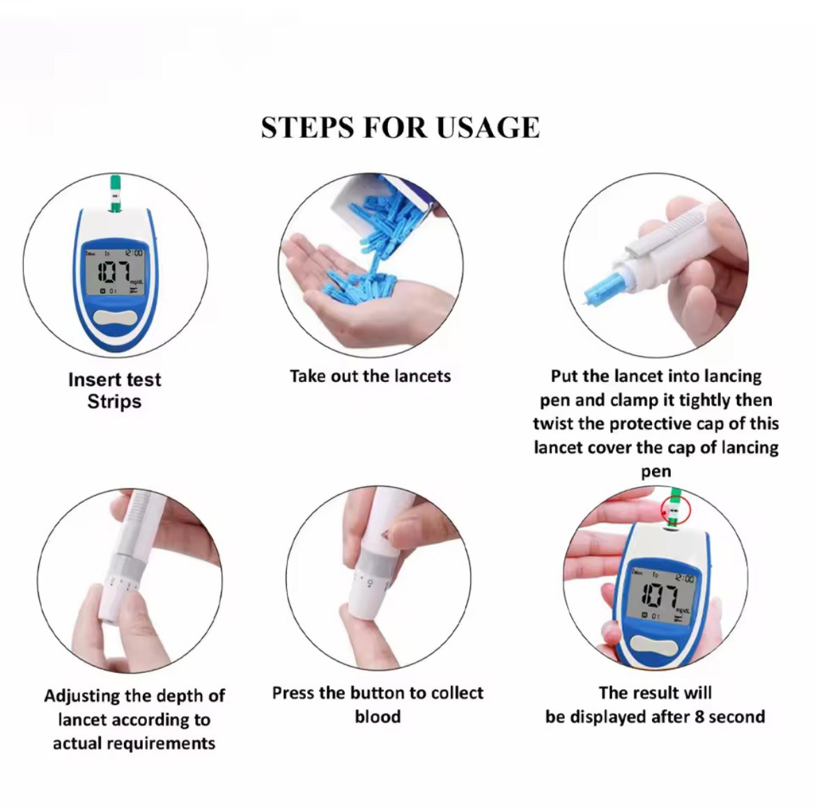 Glucomètre Intelligent - Contrôlez Votre Santé en 5 Secondes !