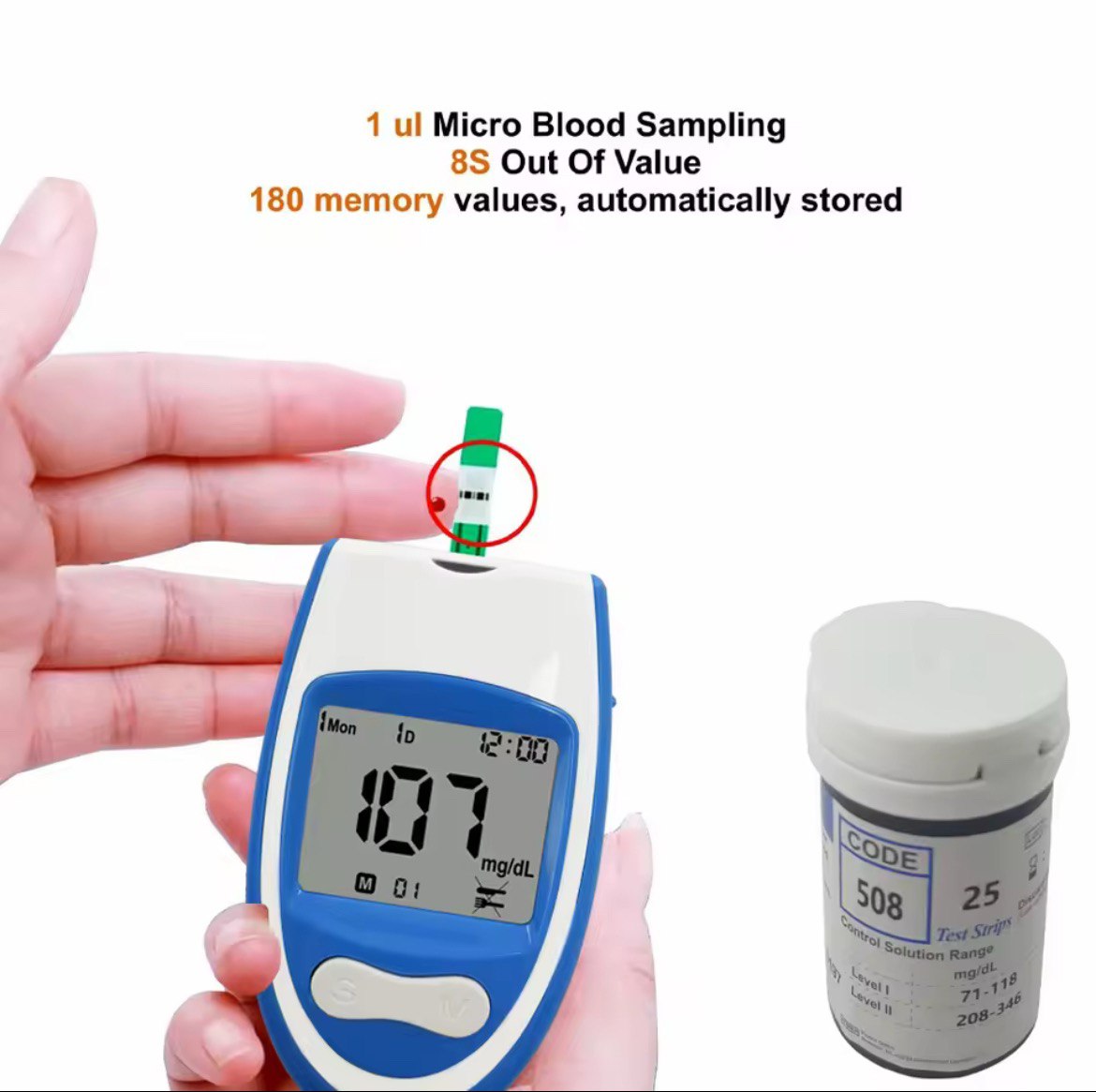 Glucomètre Intelligent - Contrôlez Votre Santé en 5 Secondes !